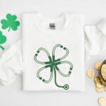 Stethoscope Clover Sweatshirt - Image 2